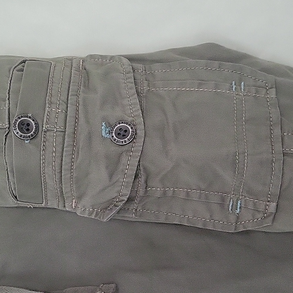 Womens EDDIE BAUER PUTTY CARGO TALL PANTS SIZE 12 - Picture 10 of 16